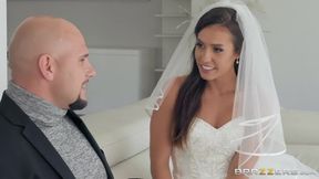 Naughty bride Kelsi Monroe gets big cock