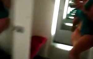 Milf pees in changing room