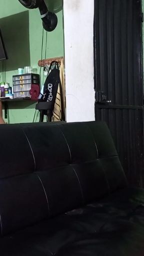 I dressed in lingerie for my husband but his best friend was the one who enjoyed it.   Clip 2