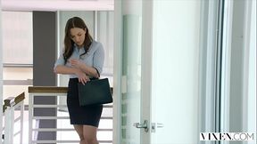 VIXEN Horny Assistant Can'_t Hold Back Anymore In Incredible Threesome
