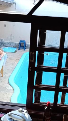 Iconic moment from &quot;She went to get a massage by the pool and ended up getting a handjob and blowjob&quot;