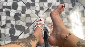 in high heels to go to the slave's house