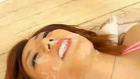 Sucking Dick Like a Pro - Asian Blowjob Ends in Explosive Facial Spray