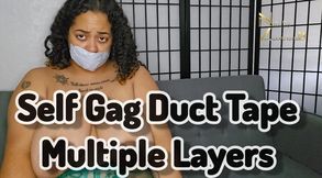 Self Gagged Duct Tape Multiple Layers