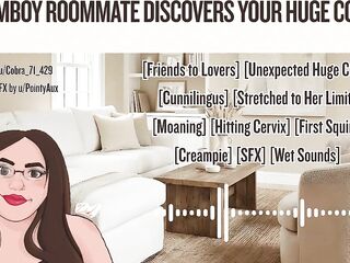 Tomboy Roomie Discovers Your Huge Jock (audio)