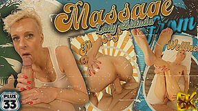 Massage; Short Hair Blonde Mature Milf Massage - Lady Belinda