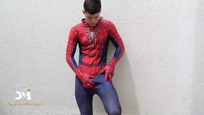 spiderman masturbating - big cum release - danner mendez