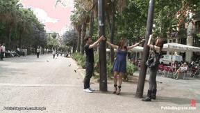 ”Spanish bitch humiliated in public”