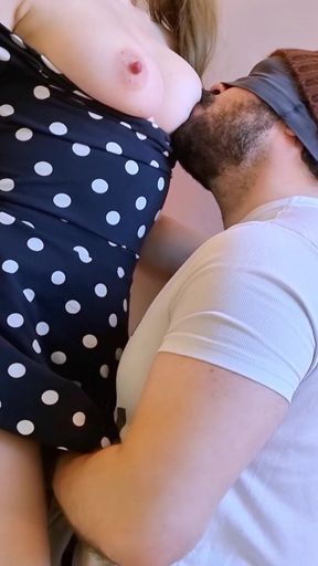 Captivating moment from &quot;Sucking the hottest neighbor&#039;s perfect tits&quot;
