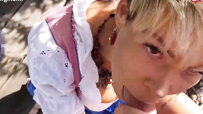 OktoberFest MILF Fucked in Dirndl