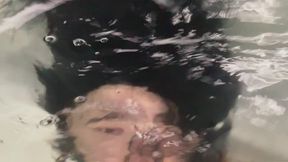 My stepfather plays with me underwater - breathholding