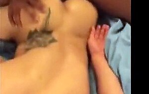 Big black dick fucks white bf ass