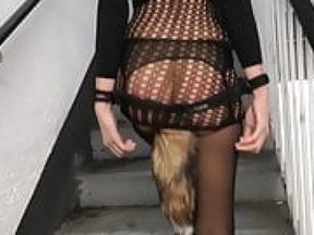 German amateur Miley Weasel submissive Sex in a Parking Lot