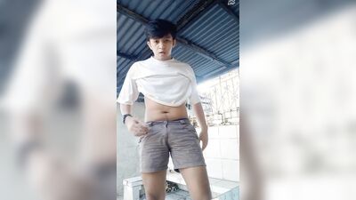 Asia Teen Guy Is Wanking On A Grave