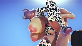 a farmer tending to his cow - monster girl hentai