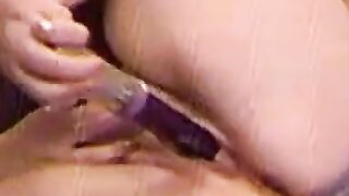 BBW MILF Plumper Rides Two Huge Anal Toys in POV Cam Show