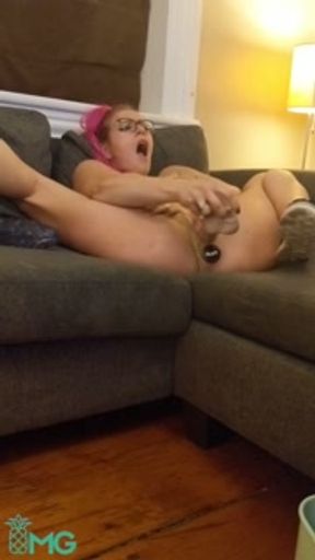 Horny MILF Stretches Her Pussy and Asshole: Squirts Everywhere