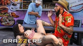 Anna Chambers Gets Naughty Behind The Counter And Fucks James Angel In The Food Truck