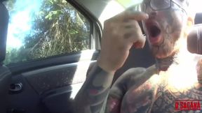 Jerking off in the Car