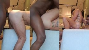 minha rola preta encaixou certinho no buraco rosa dele