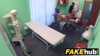 Fake Hospital Doctors thick dick stretches hot Portuguese pussy lips