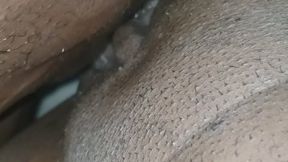 Wet ebony pussy thrust so deep by BBC
