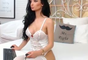 Look at the sexy lingerie this pretty webcam model is wearing