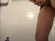Hot guy bust giant slow mo nut