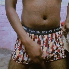 See how the long penis of the desi boy is yearning for the pussy and how he is masturbating in lust.