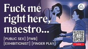 ASMR Audio Porn: Public Sex with Best Friend on The Stage - Dirty Talk &amp; Finger Play - Erotic Audio Roleplay