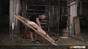 Restrained twink Taylor Mason shaved by daddy Sebastian Kane