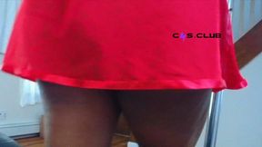 Your New Obsession: Jiggling My Ebony Melons in This Red Bra | Gooner Tease & Tit Worship JOI