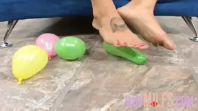 Brunette gets a facial then receives a cumshot on her feet after horny sex