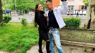 Lullu Gun wears incredible lingerie and fucks in a cage