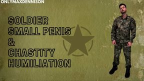 Soldier gay small penis chastity humiliation