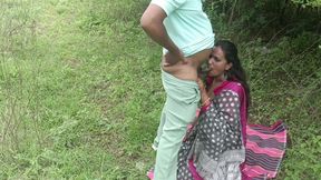 Cum on Ass of Desi Girl Kavita and Doggy Style Fuck in Jungle
