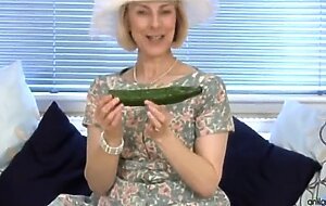 Cucumber mature housewife fuck