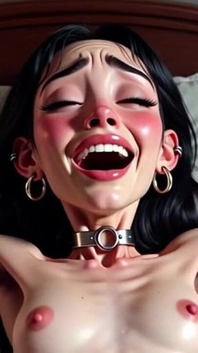 Super Skinny Girl in Bondage - Hairy Pussy & Armpits Desperate for Creampie
