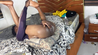 Indische Amateur-Schwule, großer schwarzer Schwanz wird in den Arsch gefickt