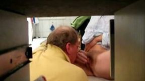 I caught this mature horny couple doing some oral sex