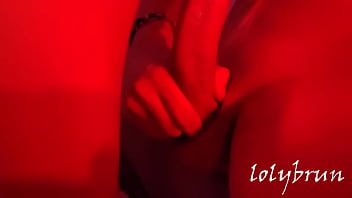 LONELY GIRL CONSOLES HERSELF WITH A BIG RED DILDO