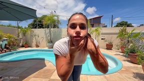soaked poolside temptation with april big ass — full premium solo