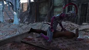 Warrior Takes Control - Busty Fallout Beauty Delivers Steamy Blowjob