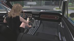1965 Ford Mustang Convertible Cranking Template - Sonja in Stiletto Pumps 1080p