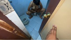 The younger brother-in-law left the lone sister-in-law from behind and removed the water.