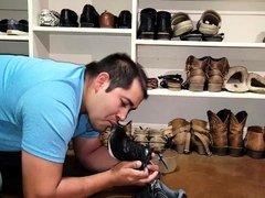 All American Foot Worship - Rachels Dirty Shoe Cleaner