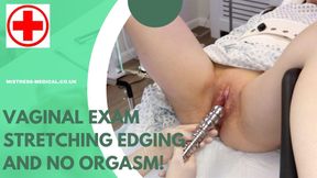 Kitty vaginal examination with gloves, stretching edging and no orgasm!