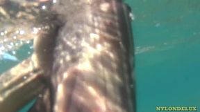 Black Pantyhose Rip in the Sea
