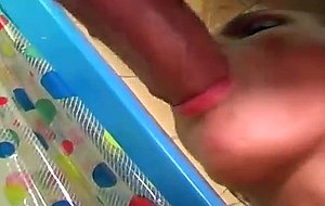 Skinny girl fucked in the shower