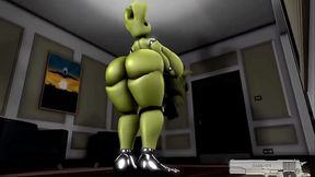 springtrap shemale fucking little plushtrap'_s ass audio editing by me